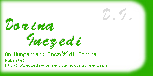 dorina inczedi business card